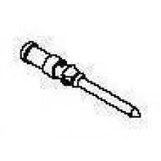 Gold plated contact male wire gauge 0,14-0,37mm²